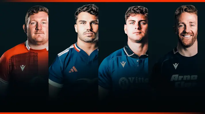 A graphic showing all four Try of the Round nominees from Round Four of the 2026 Championship.