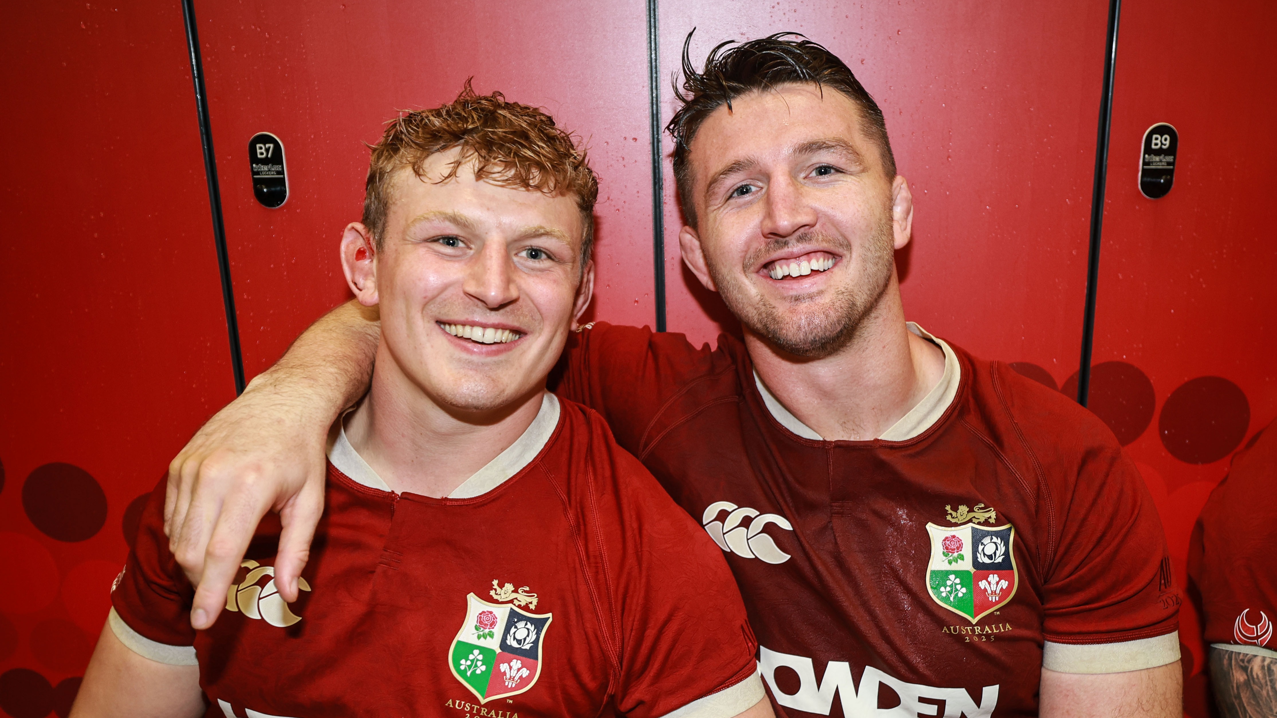 Jac Morgan and Tom Curry post-second Test 2025