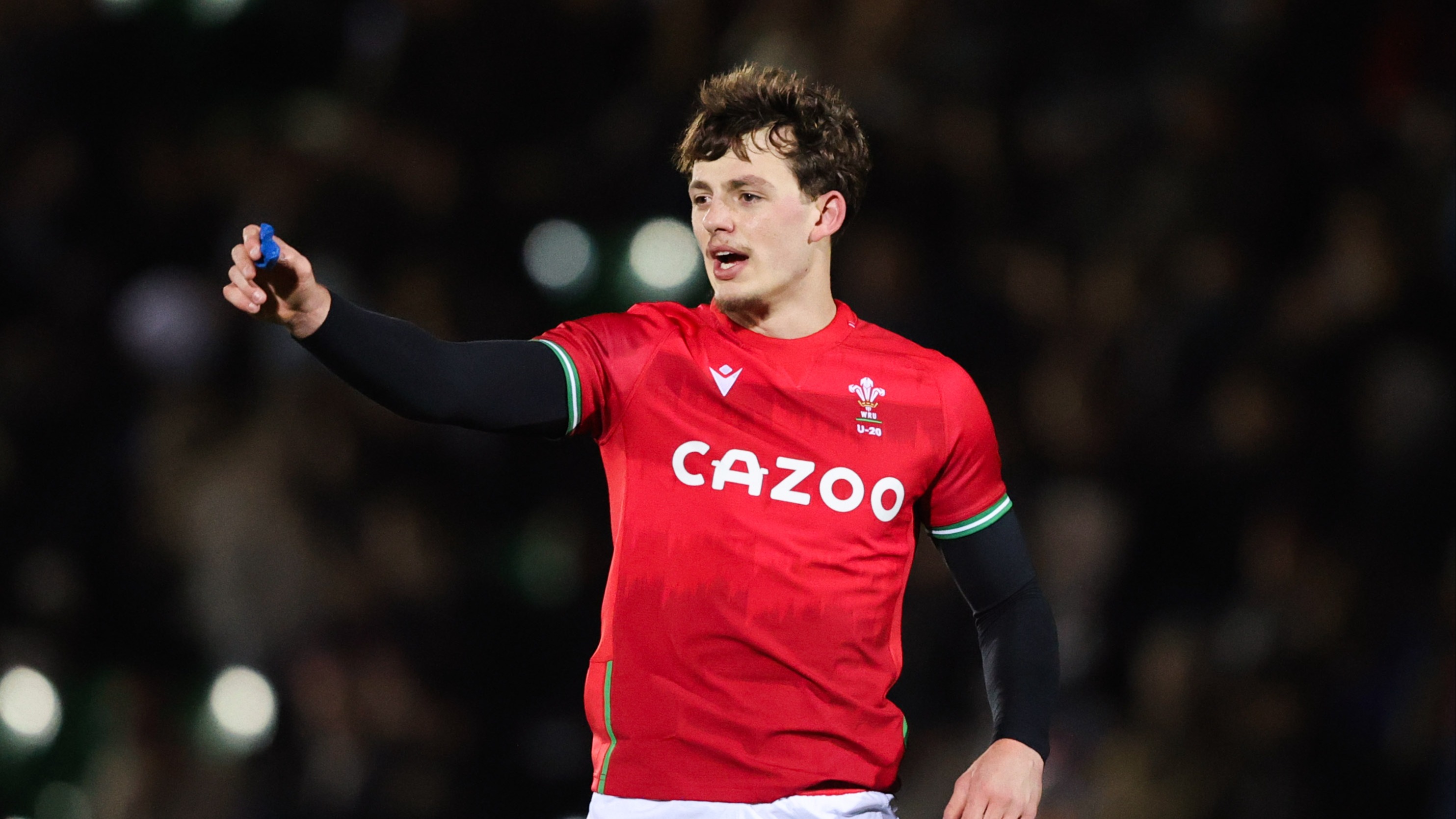Wales' Louie Hennessey during the 2023 U20 Six Nations.