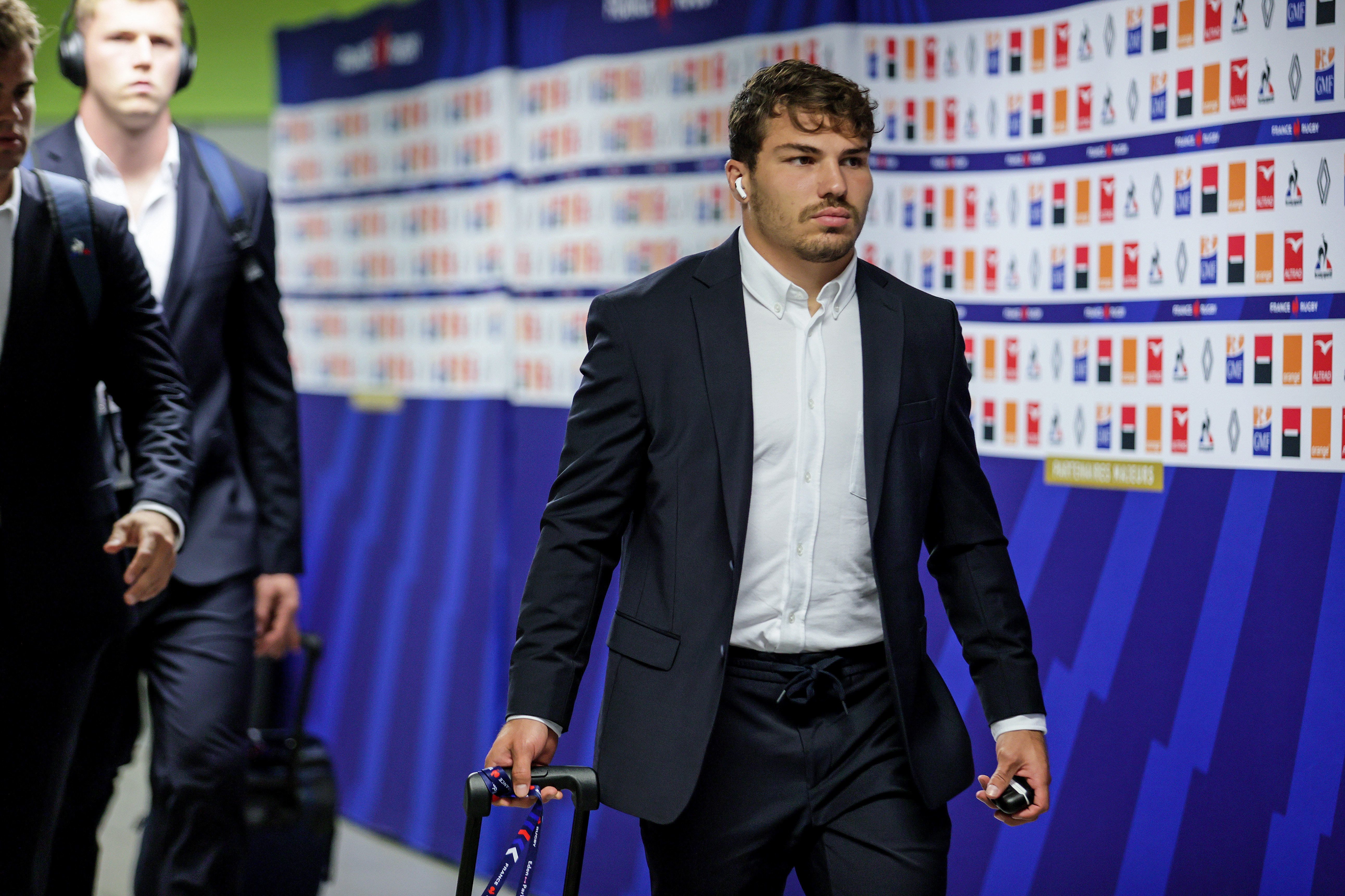 2023 Summer Nations Series, Stade Geoffrey Guichard, Saint-Etienne, France 12/8/2023 
France vs Scotland  
France's Antoine Dupont 
Mandatory Credit ©INPHO/Laszlo Geczo