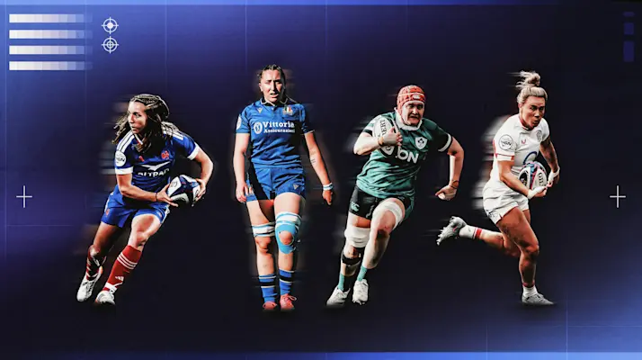 A creative featuring the four nominees for the 2026 Guinness Women's Six Nations Player of the Championship award.