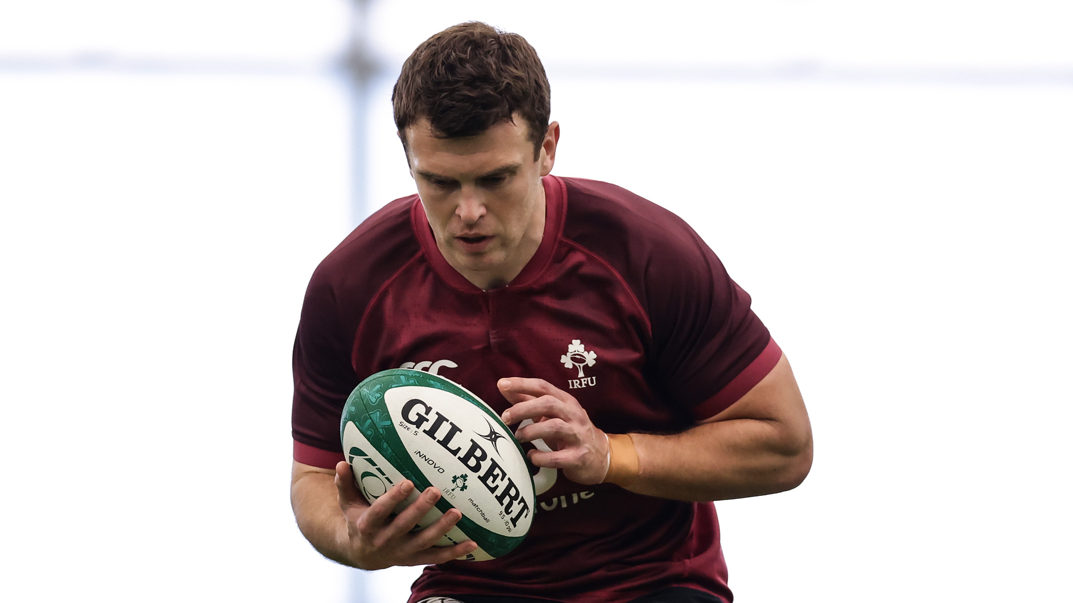 Tom Farrell of Ireland in training ahead of the Quilter Nations Series match against Japan, which will be his Test debut.