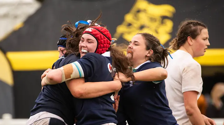 Scotland Under-18s celebrate their win over England