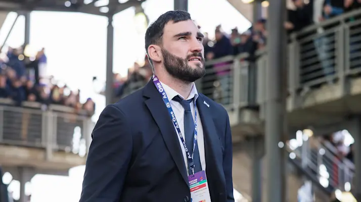 France's Charles Ollivon arrives ahead of the 2026 Guinness Six Nations Championship Round 4 game between Scotland and France in Scottish Gas Murrayfield, Edinburgh, Scotland, Saturday, March 7, 2026 (Photo by Laszlo Geczo / Inpho)
