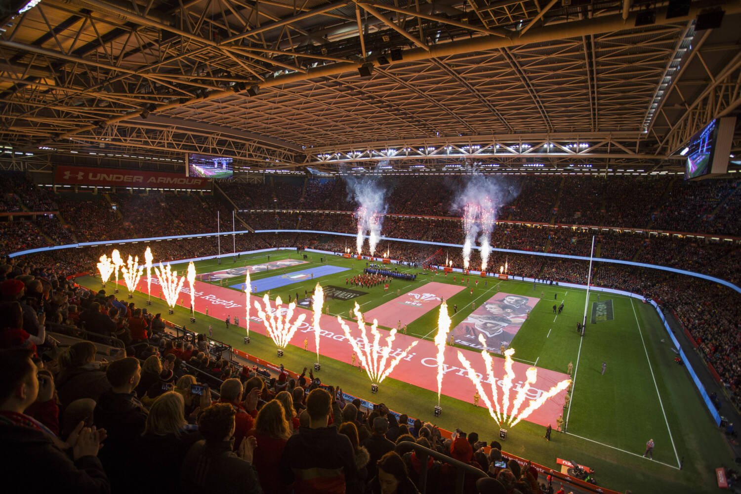 Principality Stadium fire display