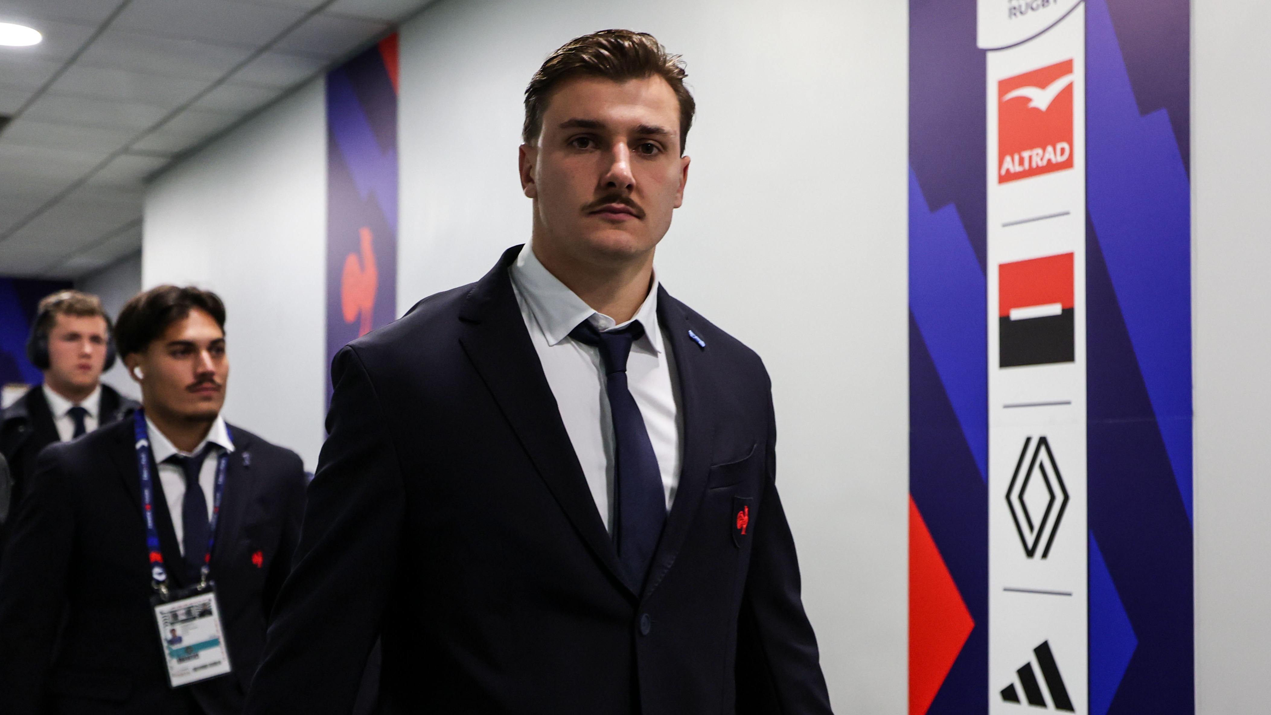 France's Esteban Capilla arrives ahead of the 2025 Quilter Nations Series game between France and Australia in Stade de France, Paris, France, Saturday, November 22, 2025