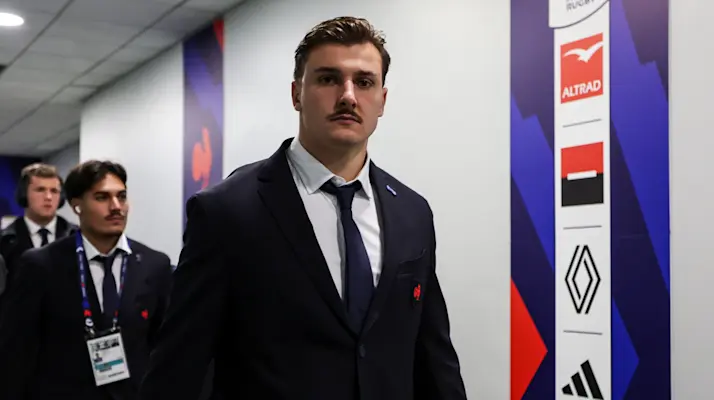 France's Esteban Capilla arrives ahead of the 2025 Quilter Nations Series game between France and Australia in Stade de France, Paris, France, Saturday, November 22, 2025
