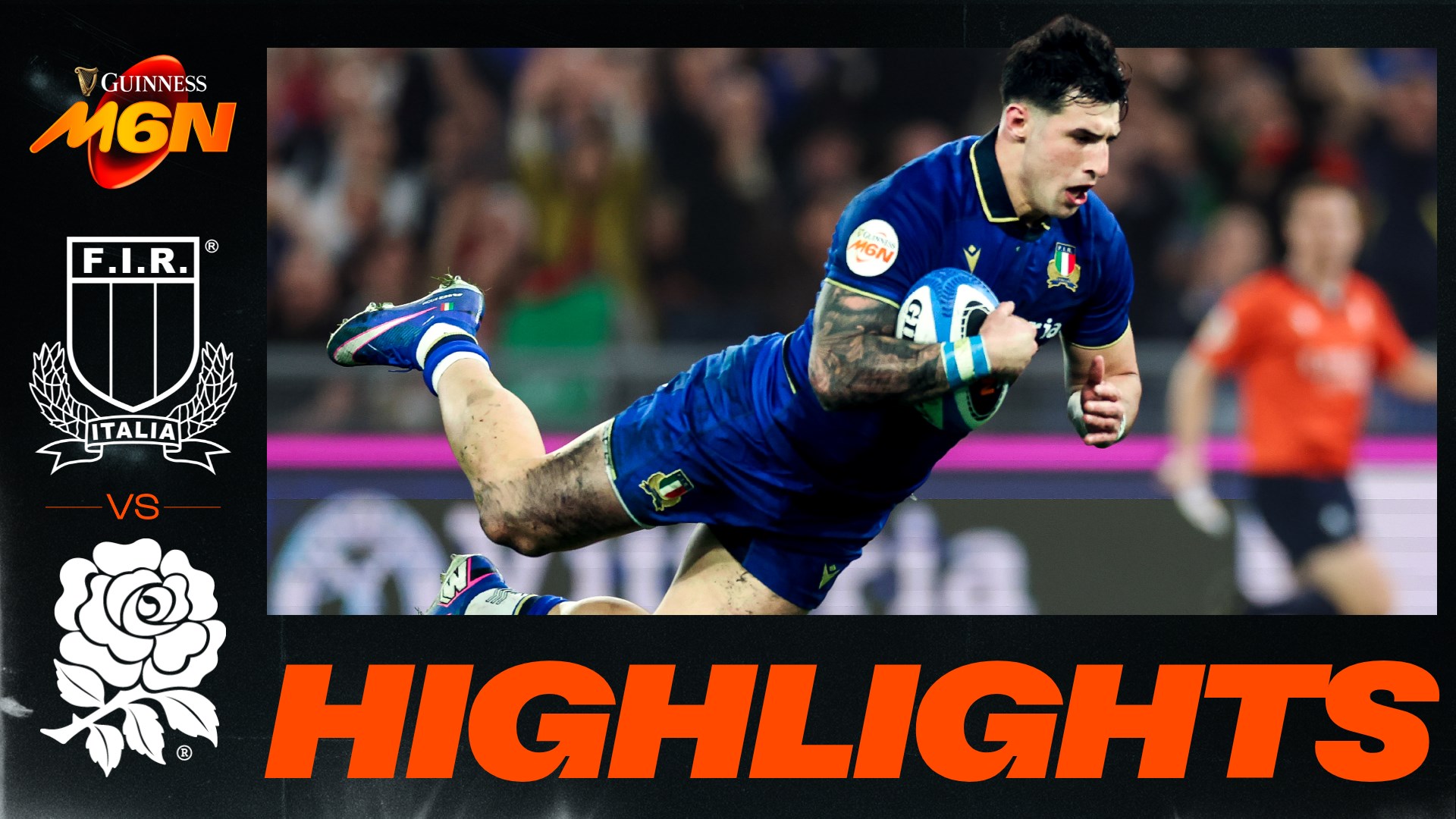 HIGHLIGHTS | Italy v England | For the first time in Men's Six Nations history!