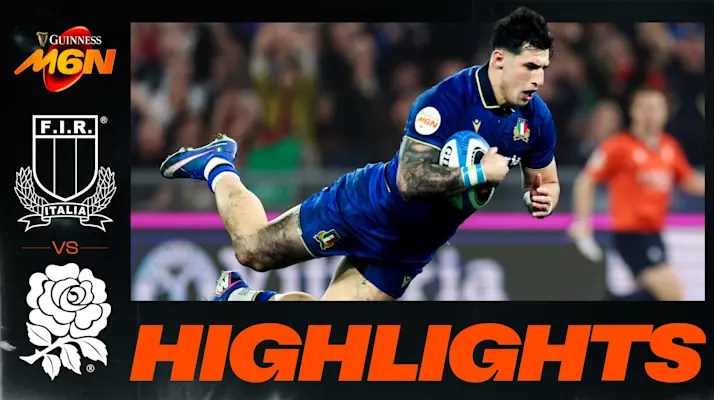 HIGHLIGHTS | Italy v England | For the first time in Men's Six Nations history!
