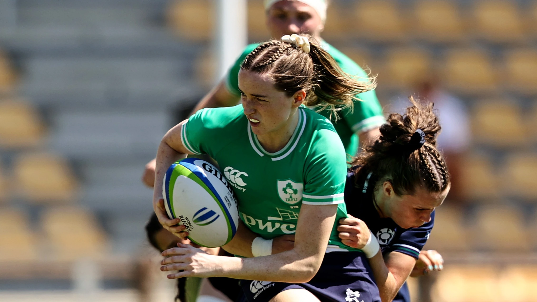 Ireland's Robyn O’Connor during the Six Nations Women's Summer Series between Ireland and Scotland at Stadio Sergio Lanfranchi in Parma, Italy