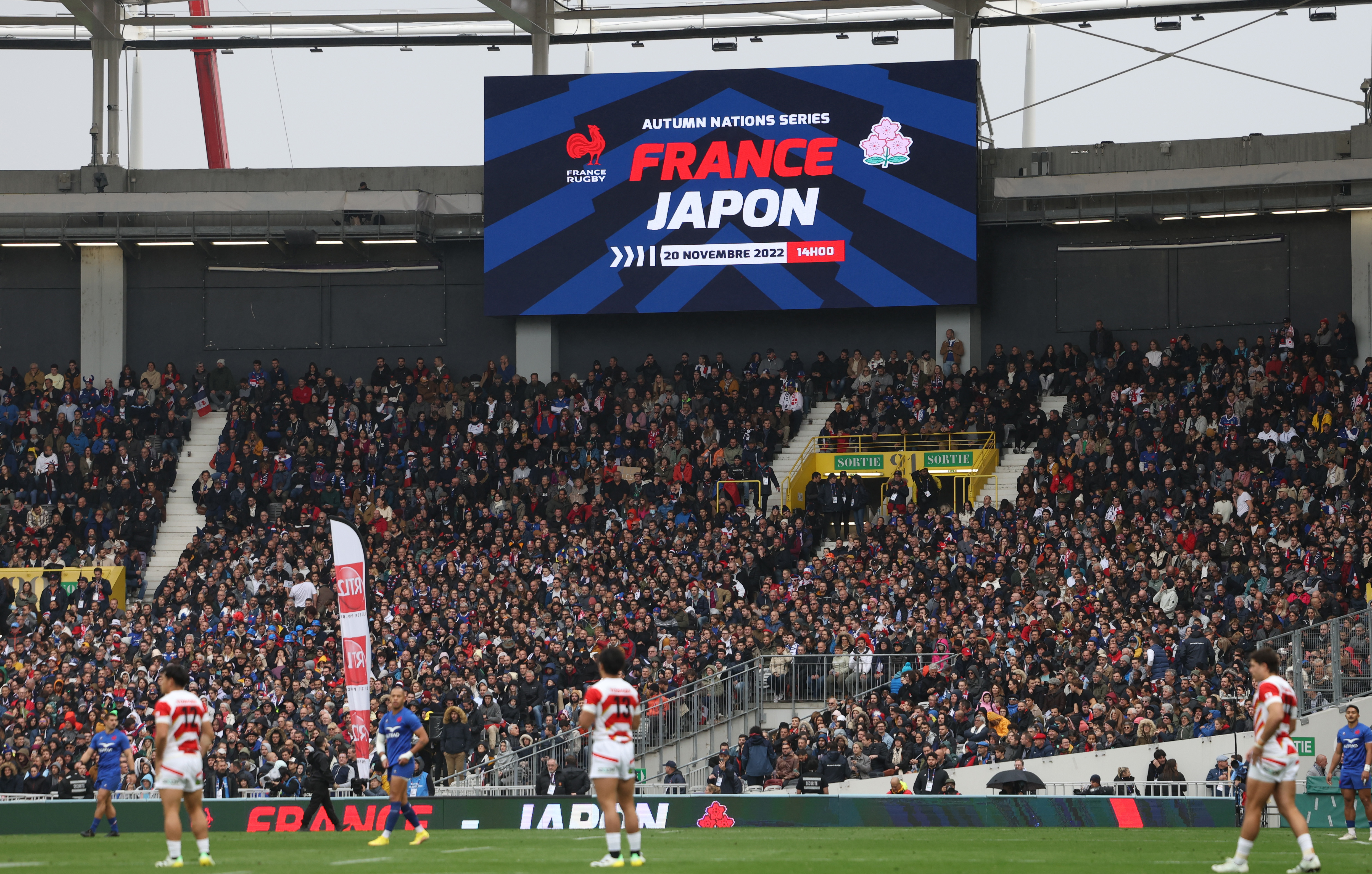 2022 Autumn Nations Series, Stadium de Toulouse, France 20/11/2022
France vs Japan
Autumn Nations Series branding
Mandatory Credit ©INPHO/James Crombie