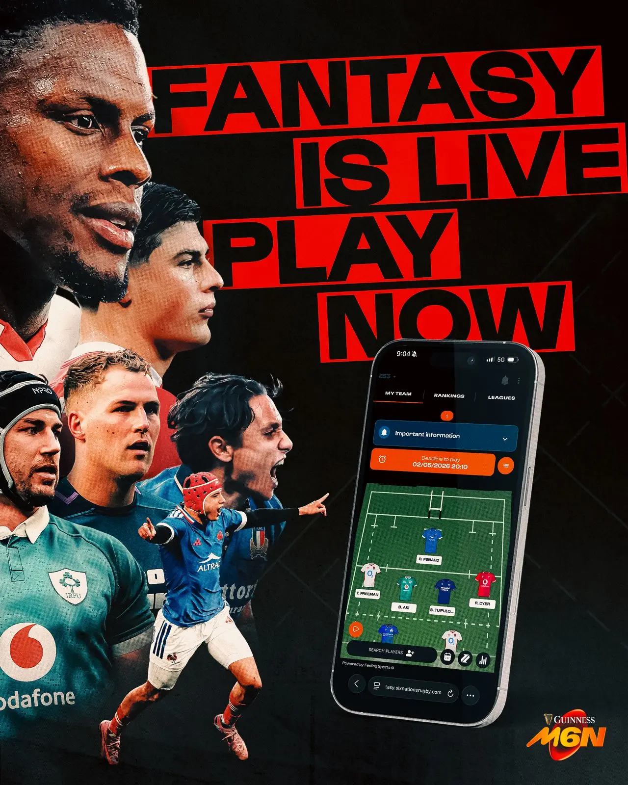 Fatasini Rugby Guide pratique : comment gagner au Six Nations Fantasy Rugby - Guinness ...
