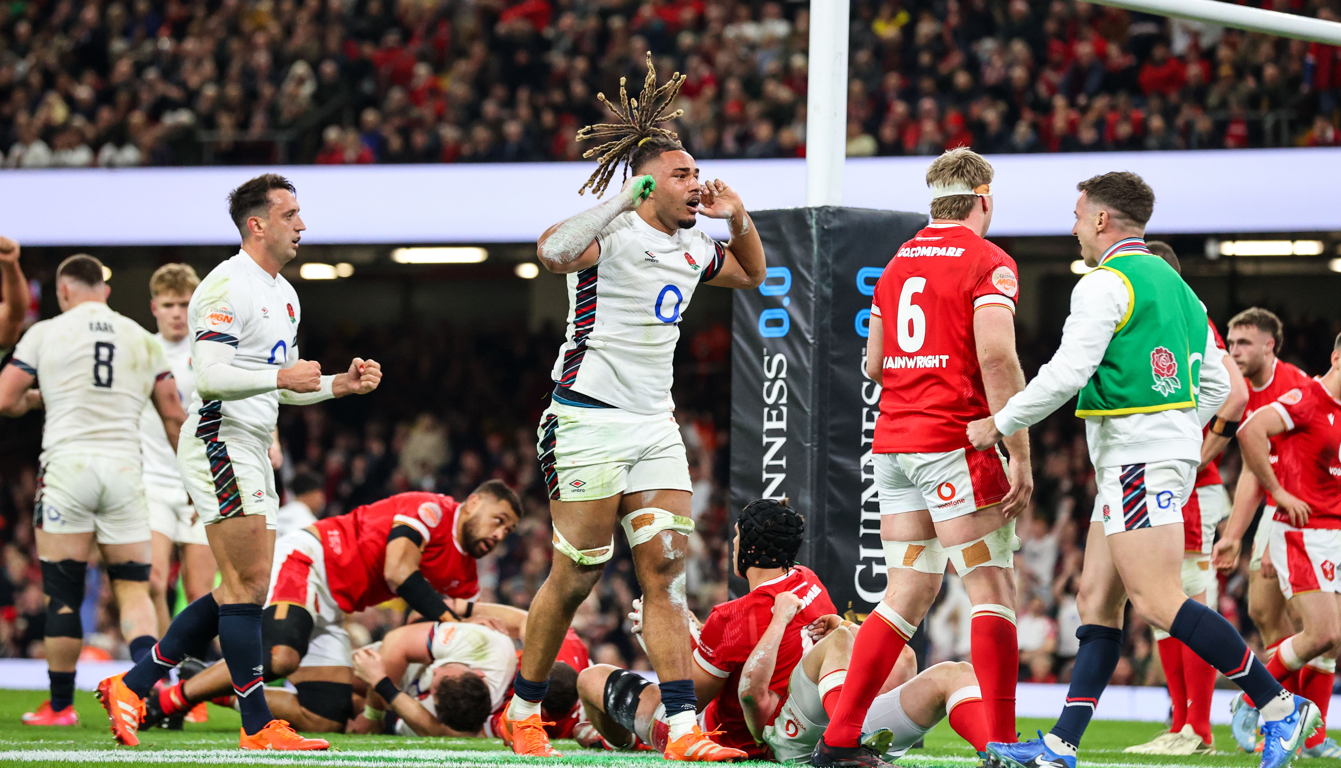 Cunningham-South try Wales 25