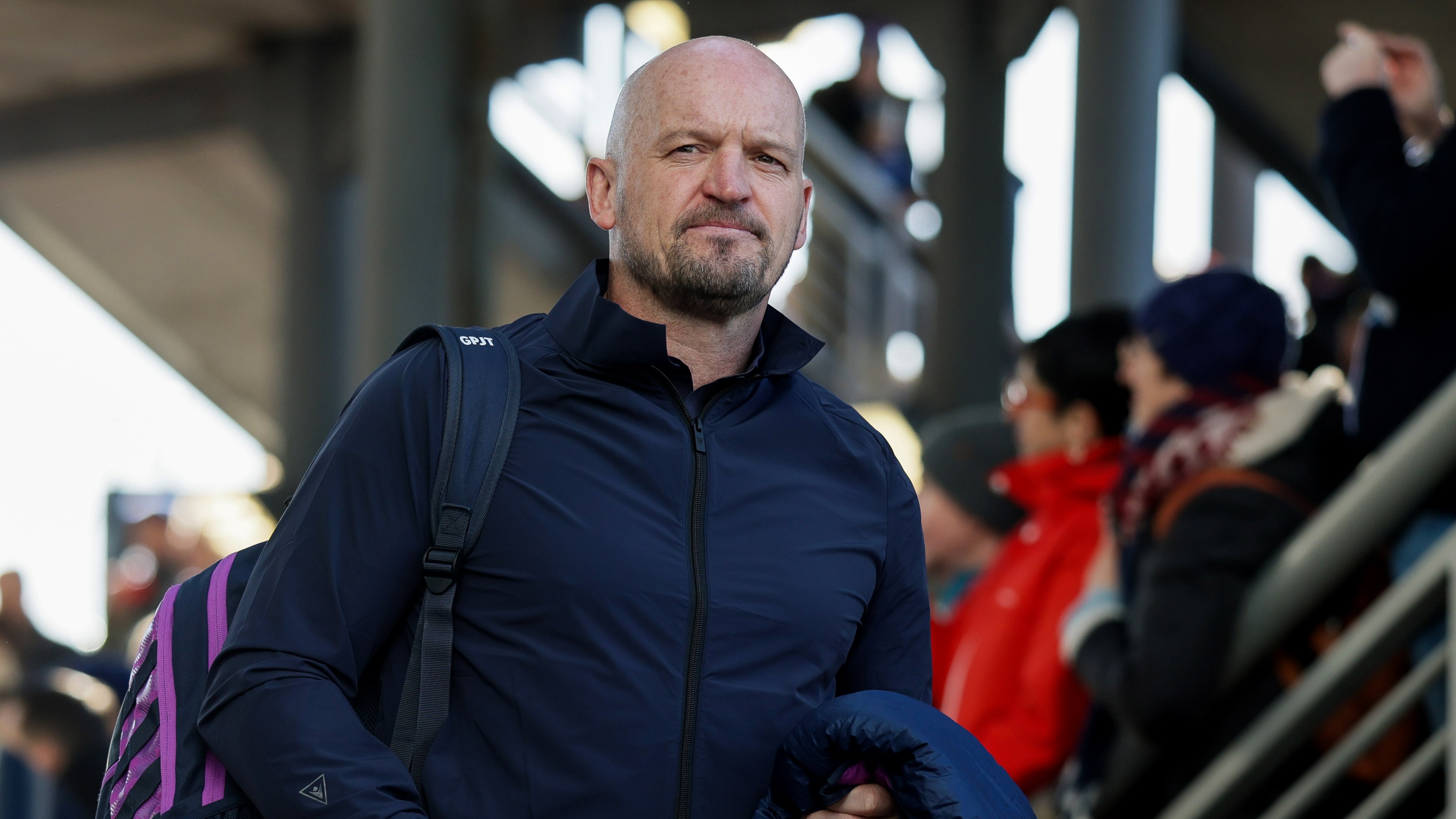 Gregor Townsend arrives at Murrayfield for Scotland's 2026 Championship meeting with France.