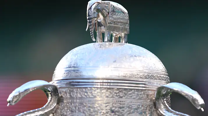 A view of the Calcutta Cup during the 2025 Championship.
