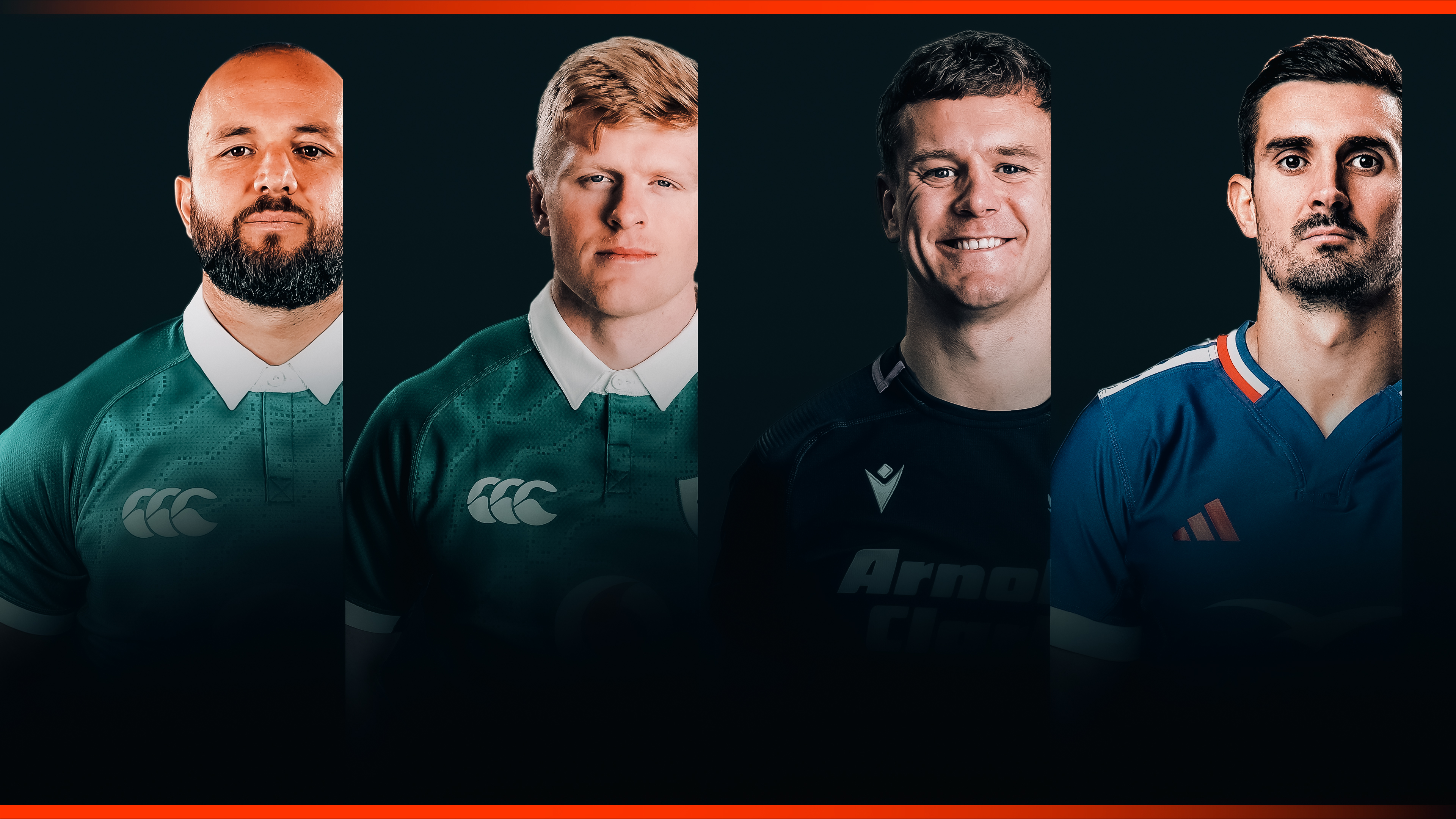 A graphic featuring the line-up of all four nominees for Try of the Round from Round Three of the 2026 Championship.