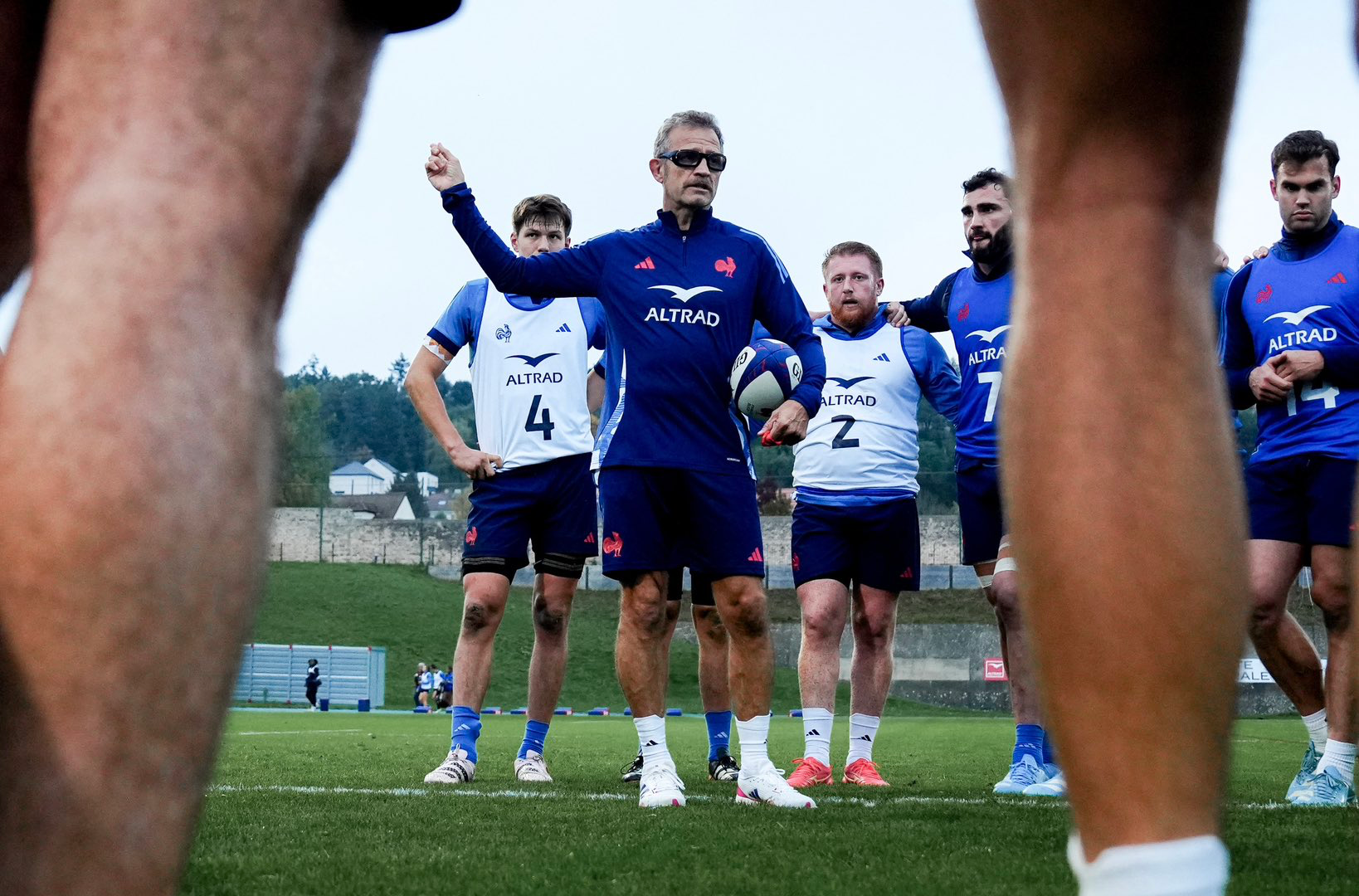 Entraînement de l'équipe de France de rugby au Centre National du Rugby à Marcoussis le 30 octobre 2024. Photo : @FranceRugby