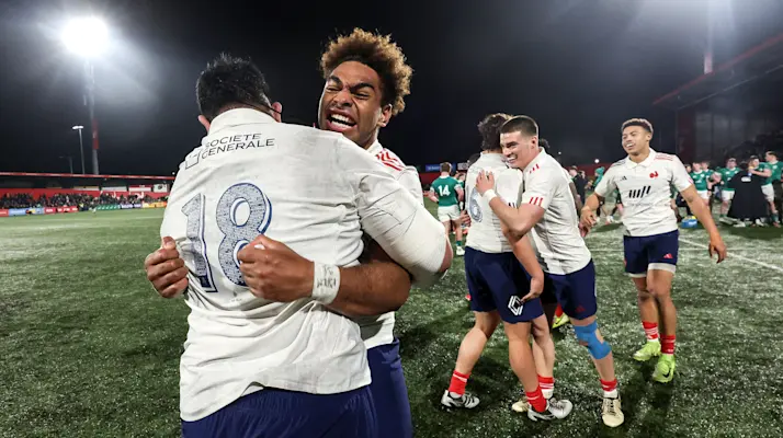 France U20 cheering v IRE