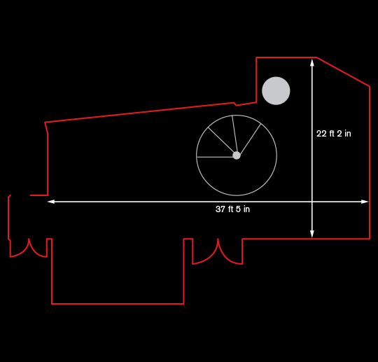 Suite - Salford Grill Suite Floorplan Image