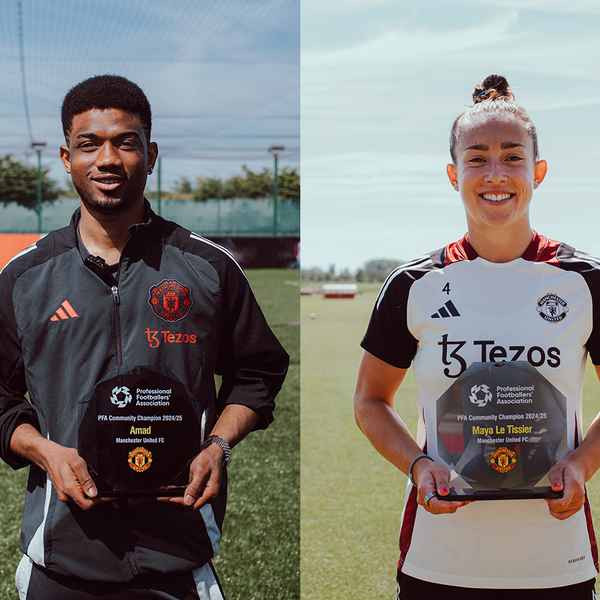 Amad and Maya Le Tissier named PFA Community Champions