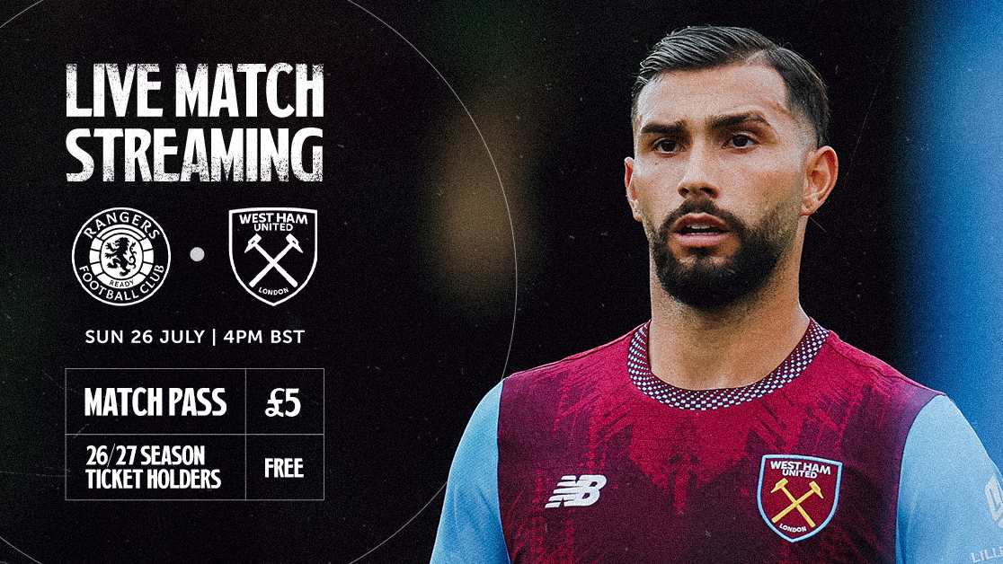 Watch | Rangers pre-season match to be live streamed