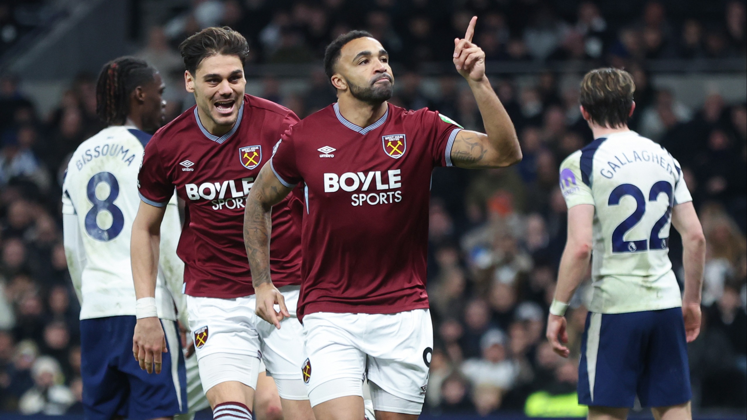 Callum Wilson celebrates scoring