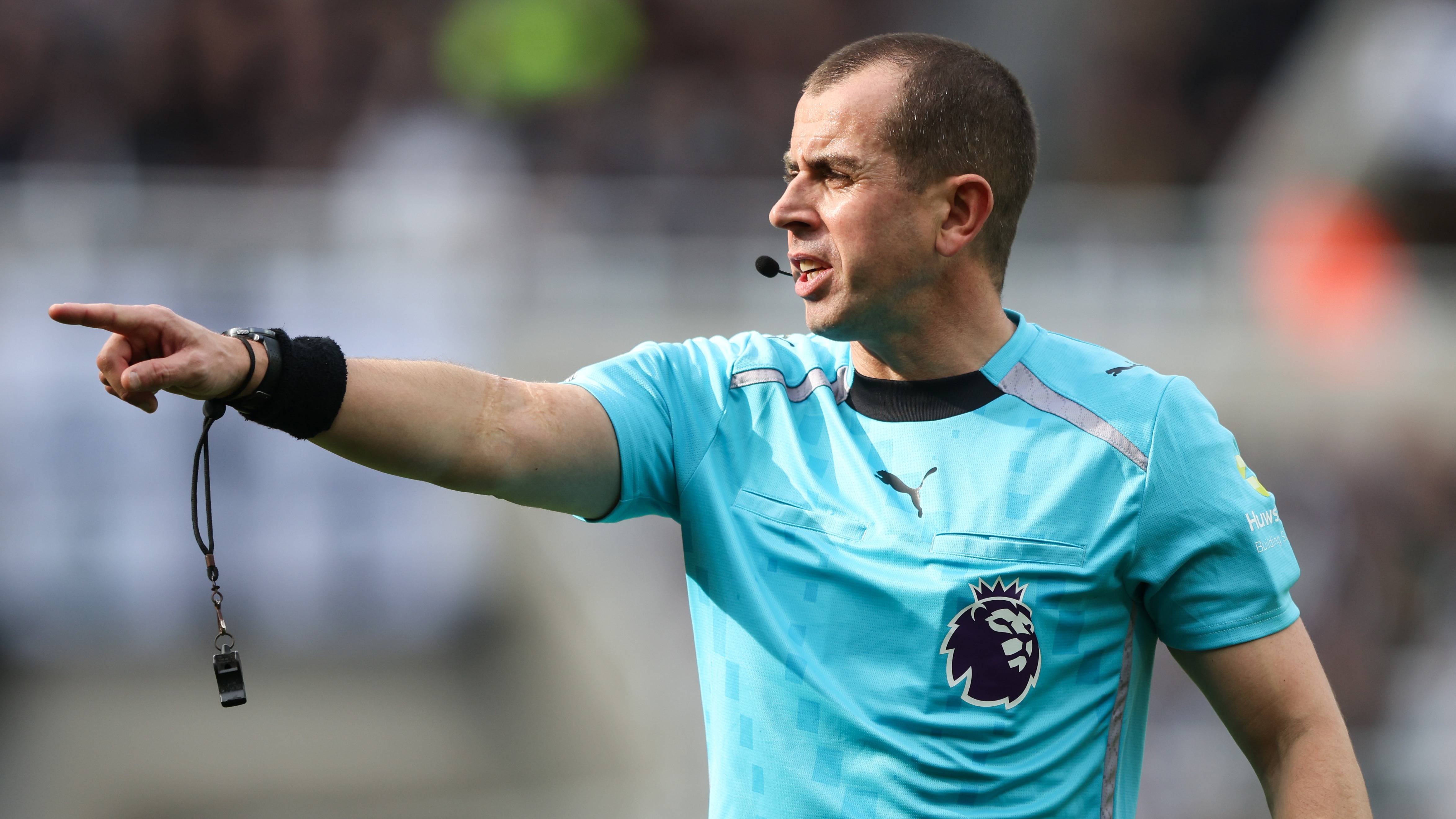 Referee Peter Bankes