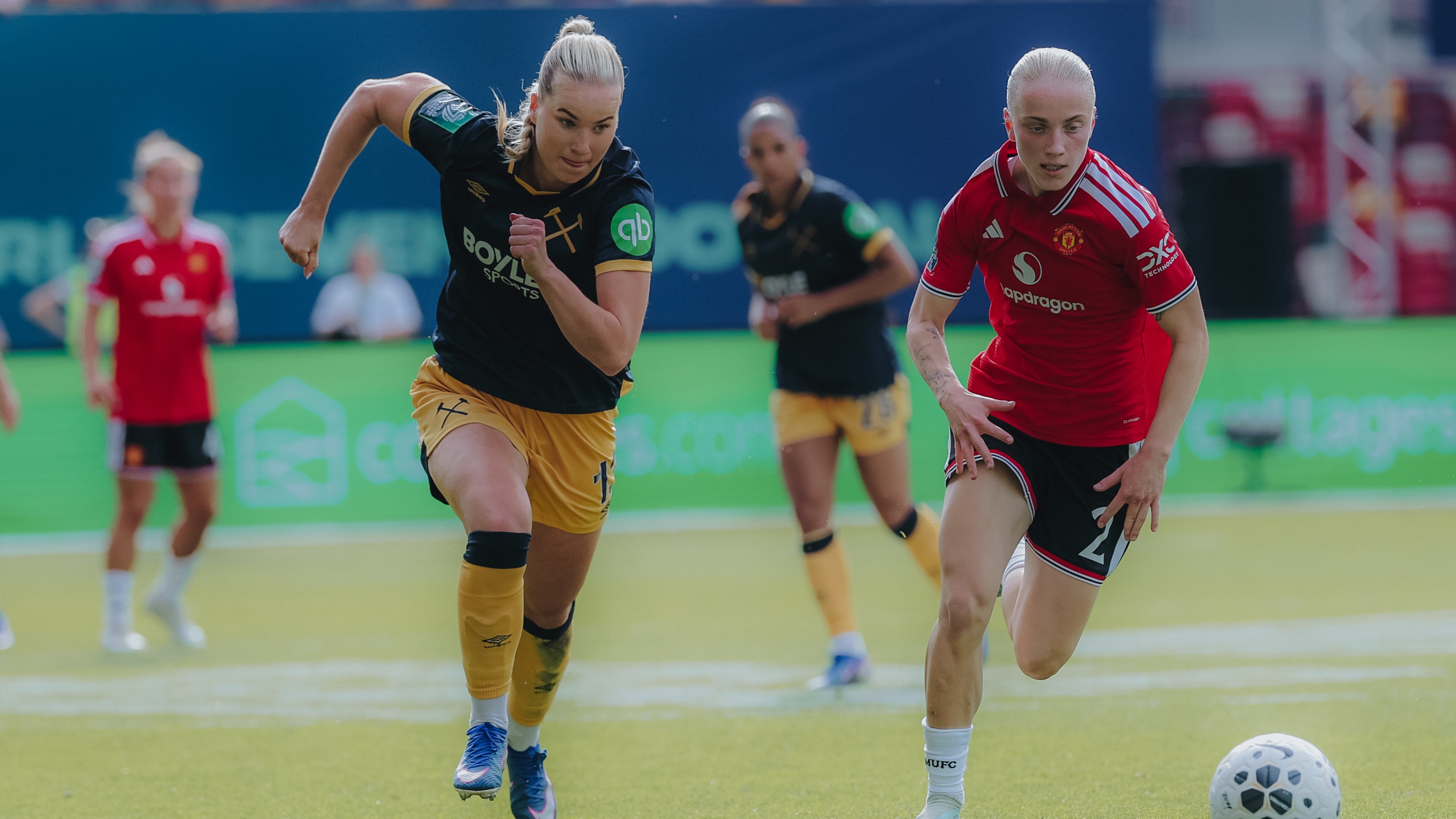 Women's team at World Sevens Football Day 1