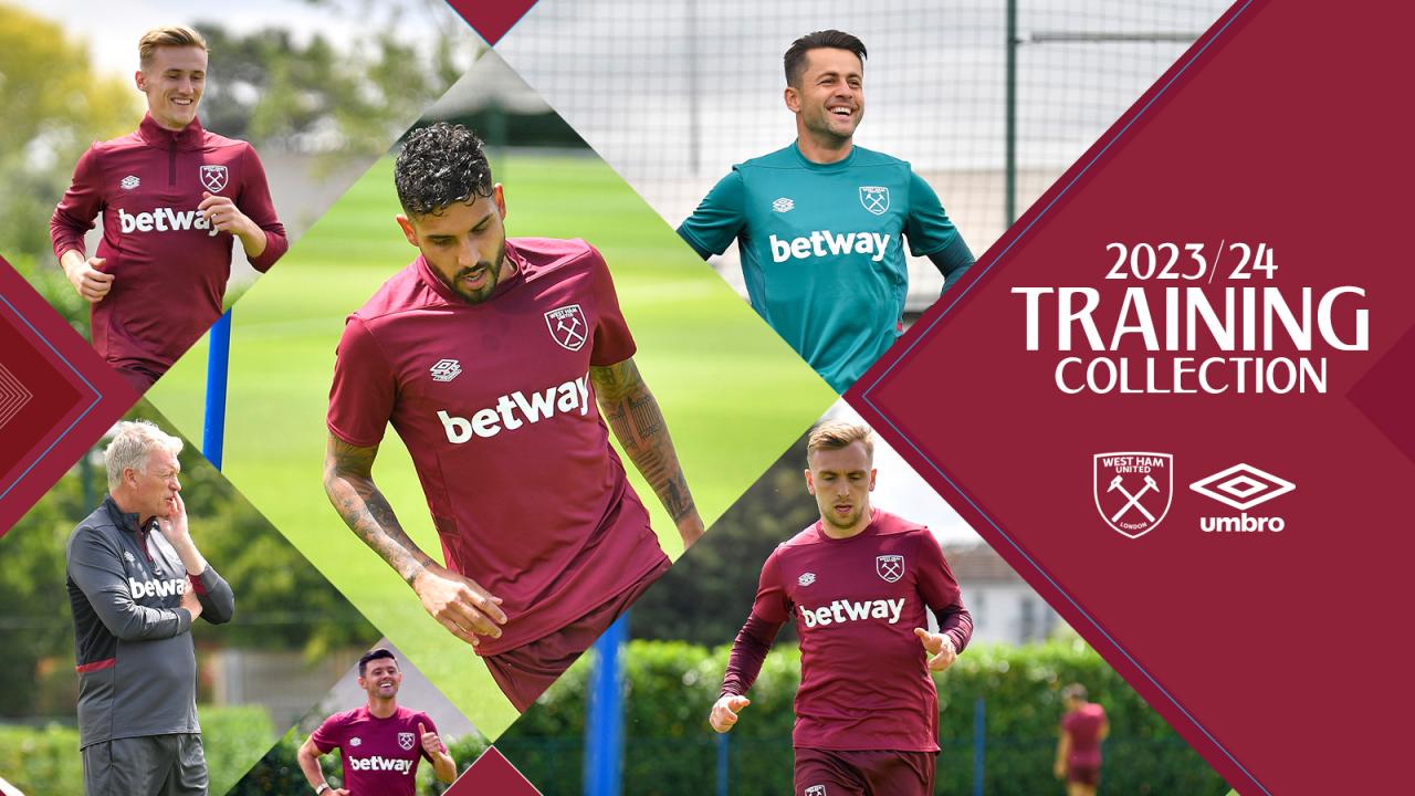 UMBRO ウェストハム トレーニングトップ M 2023/24 Umbro Training collection available now! - West Ham United FC