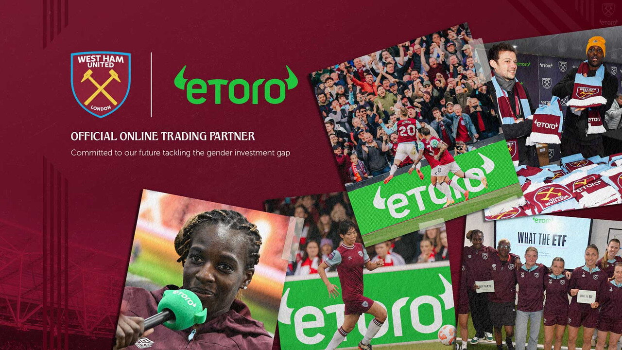 West Ham United score eToro partnership renewal to support inclusion in  investing - West Ham United FC