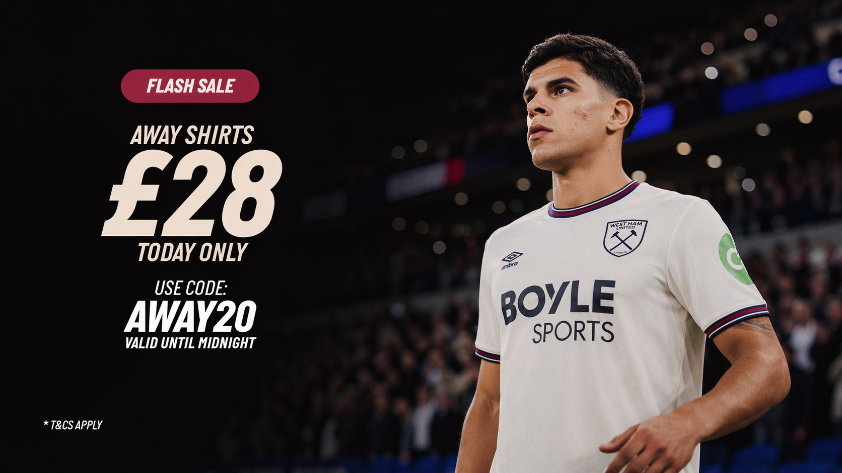 Away Shirts £28 16x9