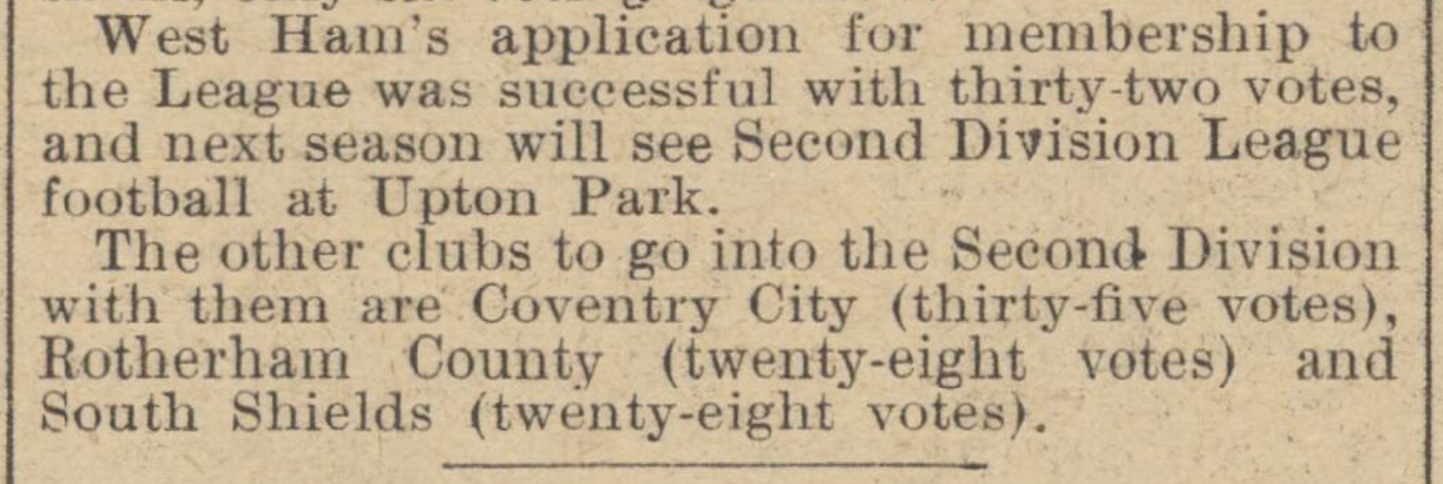 Elected to Football League