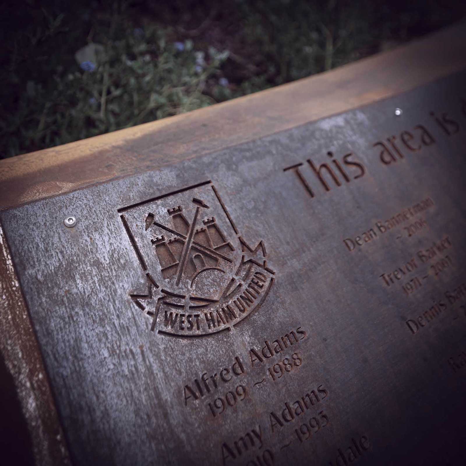 Memorial Garden plaque
