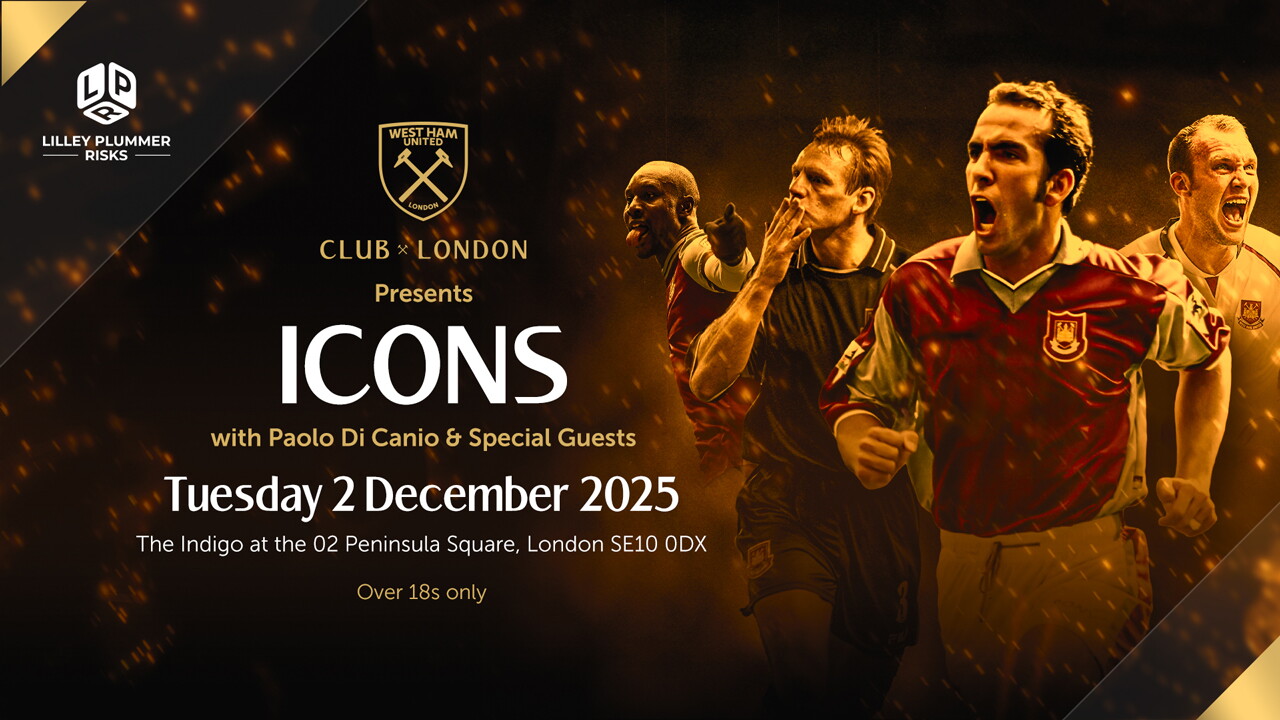 Join Paolo Di Canio at Club London 'Icons' at The Indigo at The O2 Image