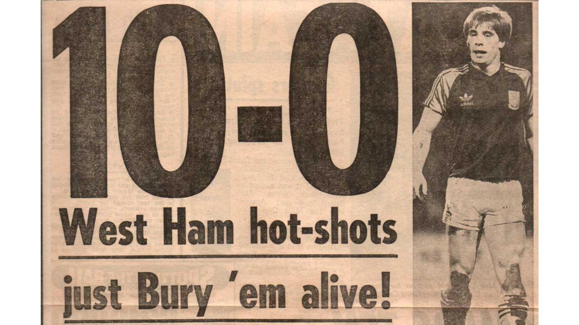 1983 - 10-0 v Bury 2