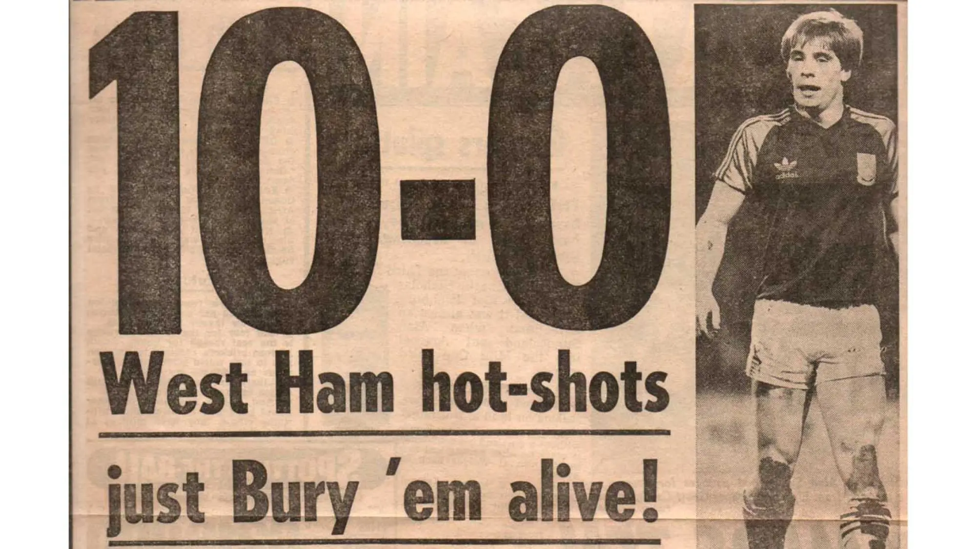 1983 - 10-0 v Bury 2
