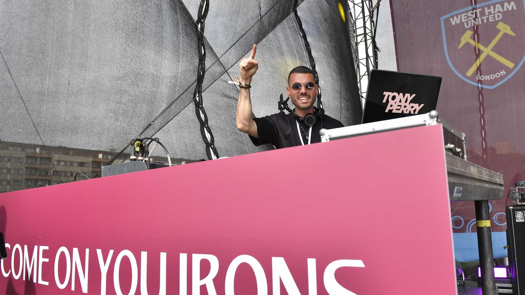 DJ Tony Perry in action at Letna Park in Prague in June 2023