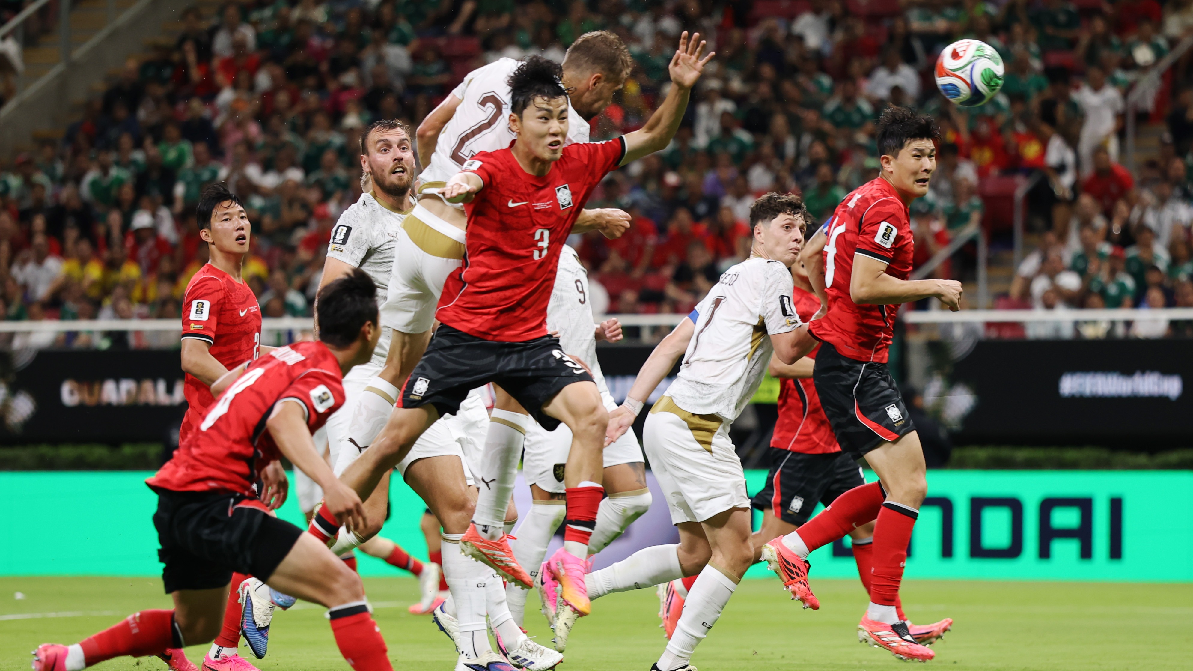 Tomáš Souček in action against South Korea at the 2026 FIFA World Cup