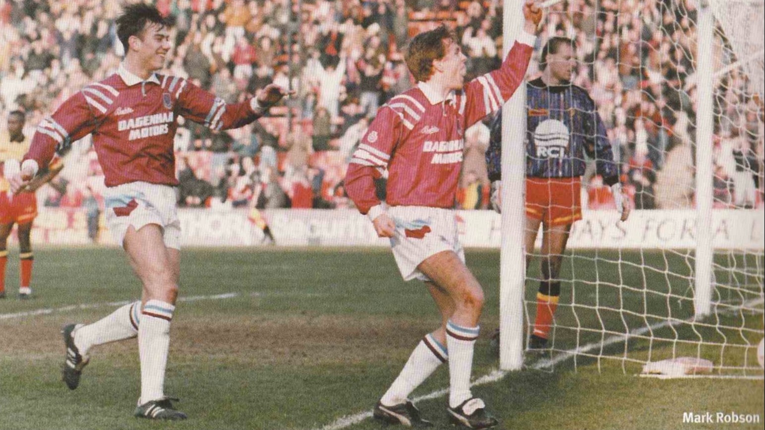 Mark Robson celebrates