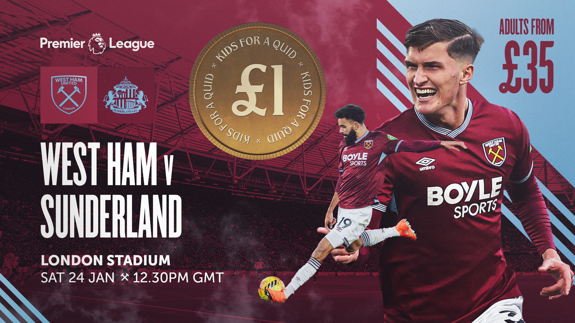 Sunderland tickets 16x9