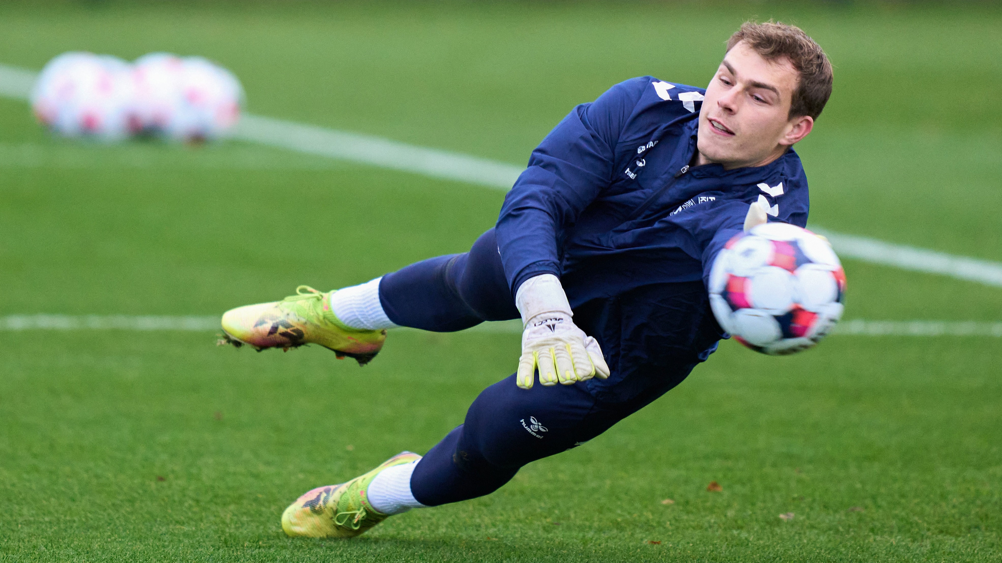 Hermansen training with Denmark