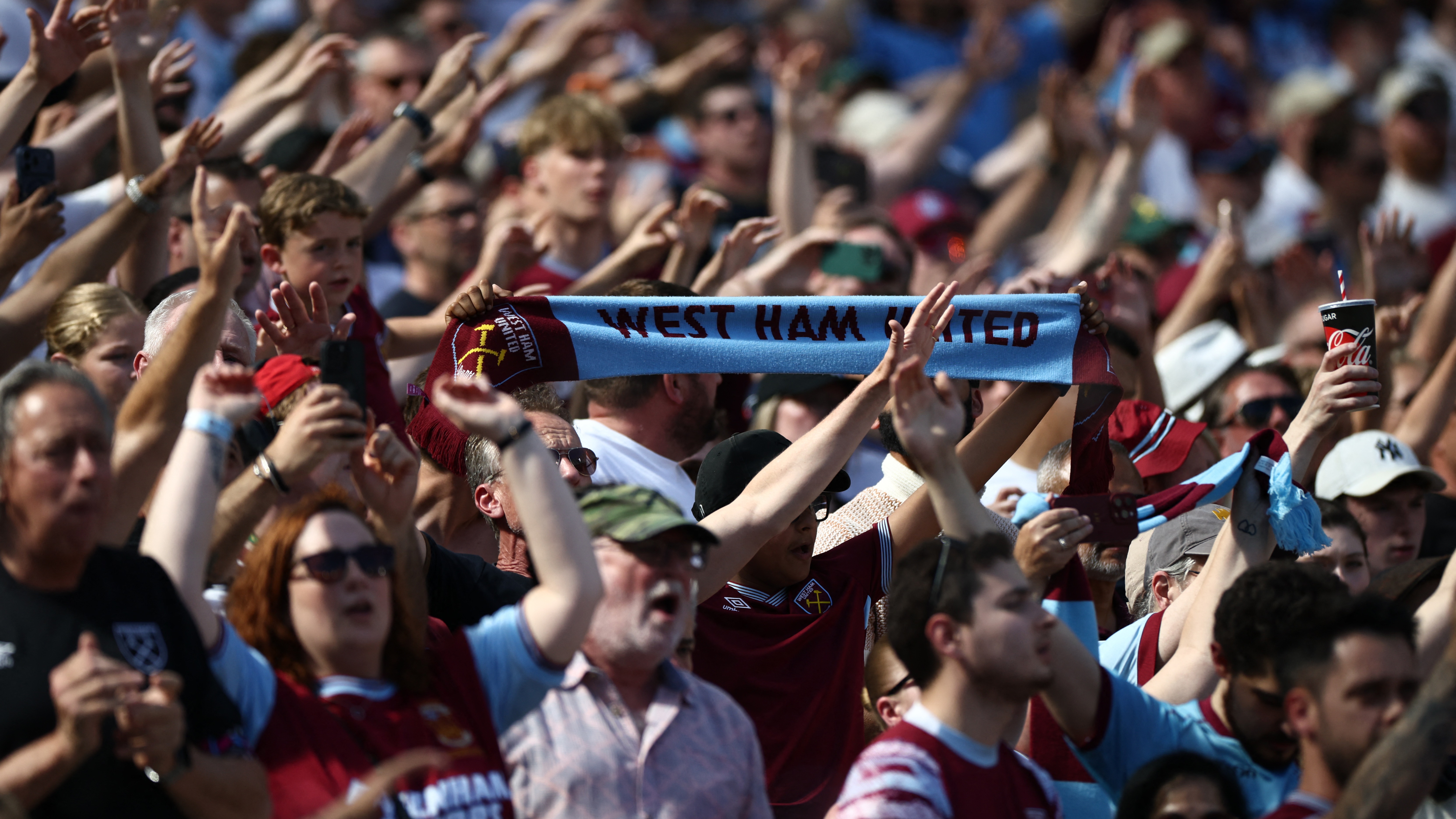 Supporters at London Stadium