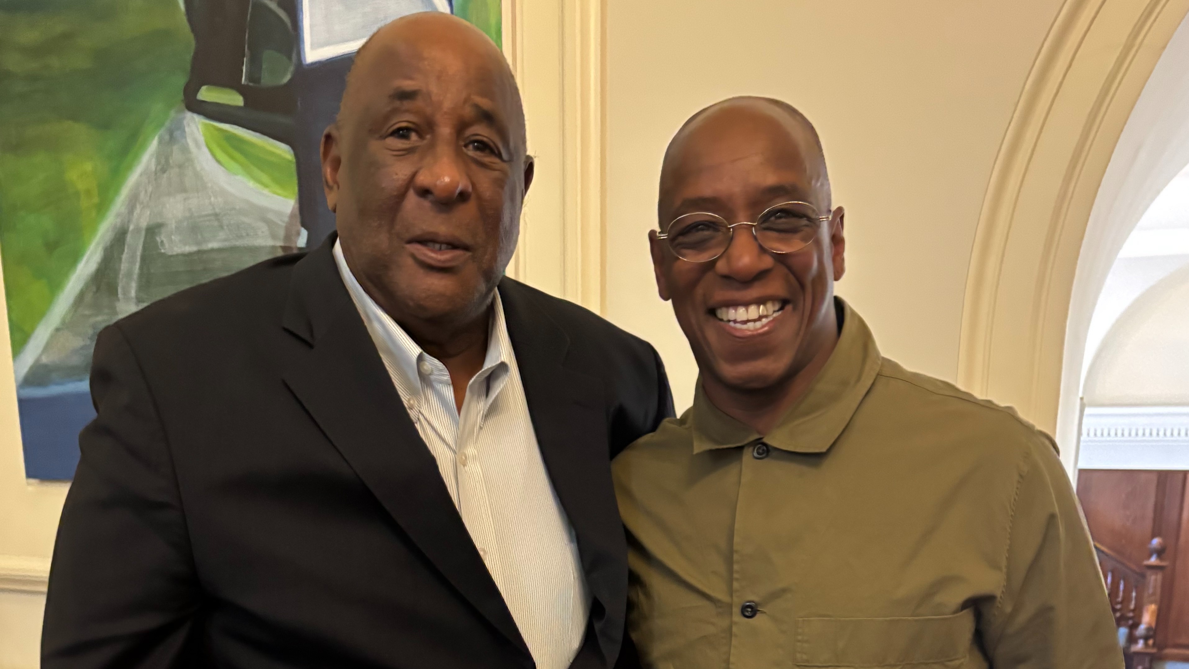 Clyde Best with Ian Wright