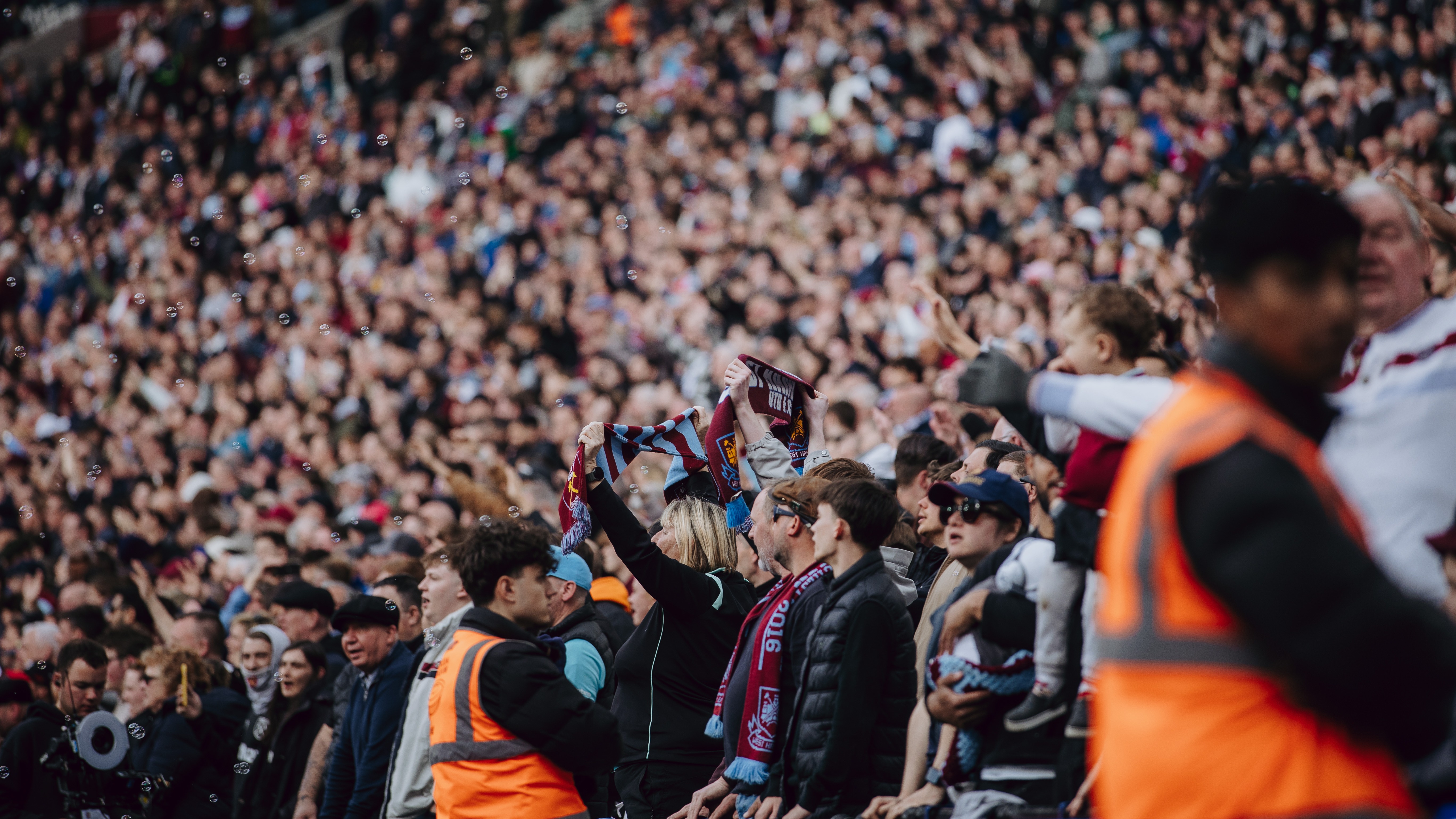 West Ham v Leeds fans April 2026